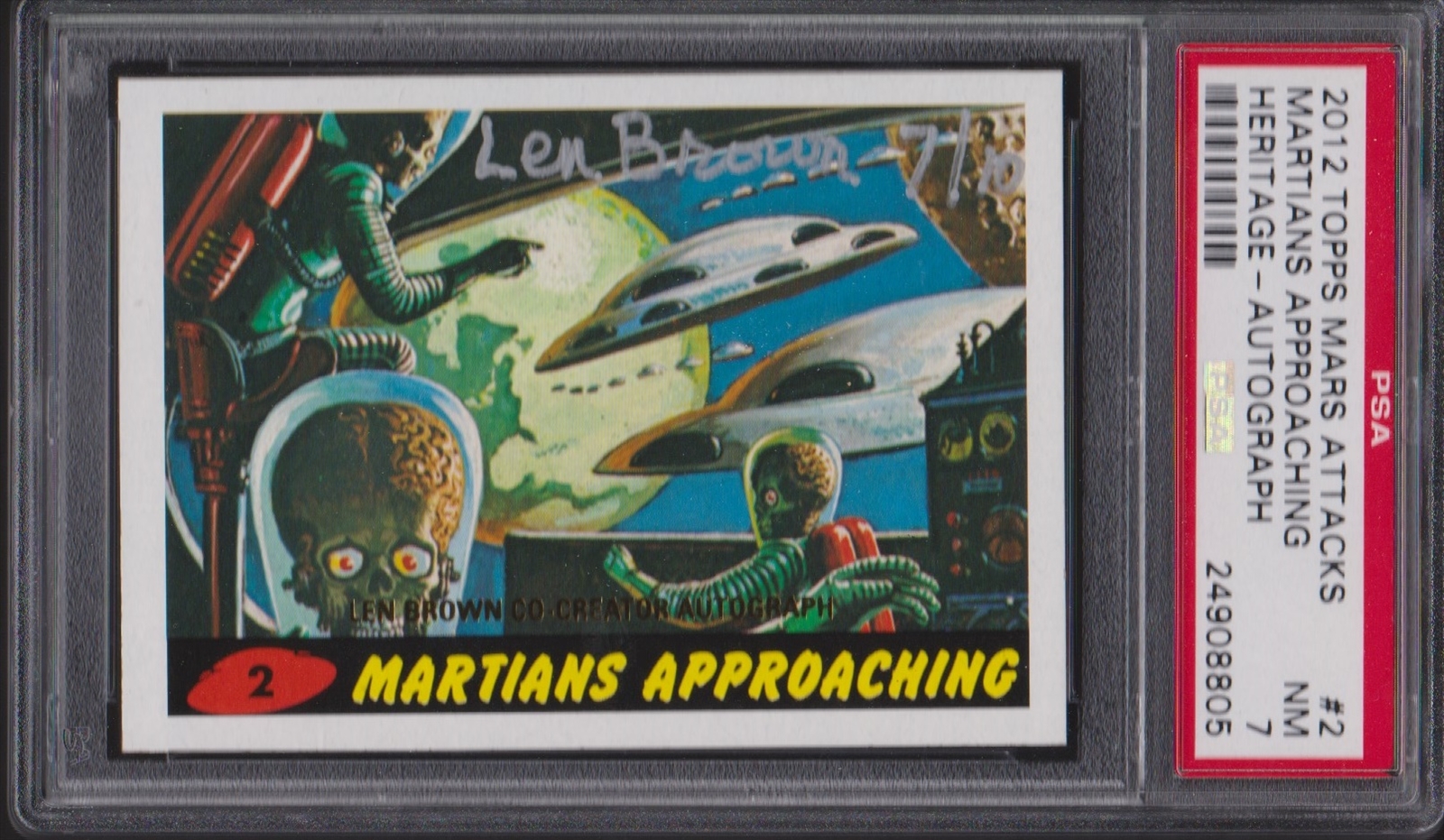 Non-Sports - 2012 Topps Mars Attacks Heritage Len Brown Autographs